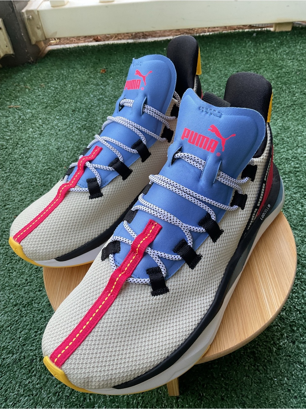PUMA LQDCELL Running Training Shoes Women Size 8 Multicolor Athletic Sneaker